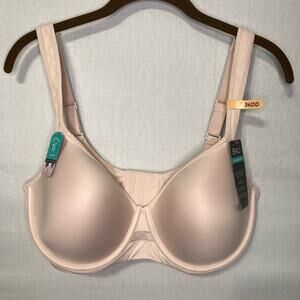 Bali One Smooth U Beige Minimizer Underwire Bra 36DD – Slimming, T‑Shirt Fit